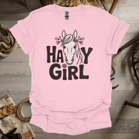Hay Girl (Adult Unisex Tee) Light Pink / S
