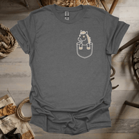 Horse In Pocket (Adult Unisex Tee) Graphite Heather / S