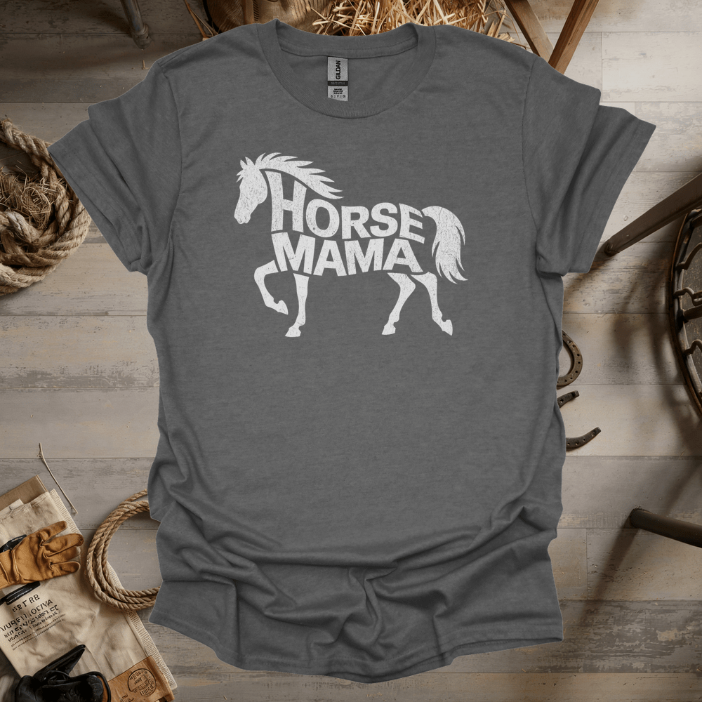 Horse Mama (Adult Unisex Tee) Graphite Heather / S