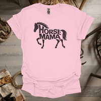 Horse Mama (Adult Unisex Tee) Light Pink / S