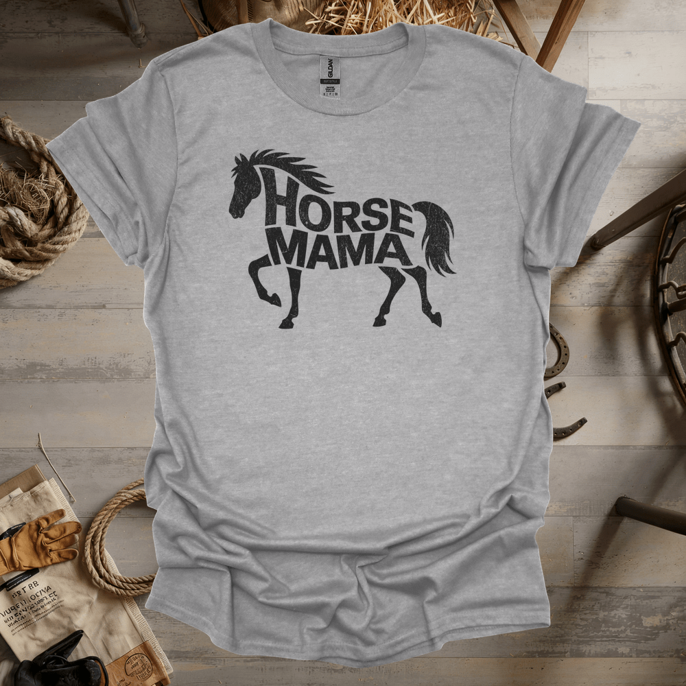 Horse Mama (Adult Unisex Tee) Sport Grey / S