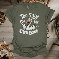 Silly Goose (Adult Unisex Tee) Heather Military Green / S