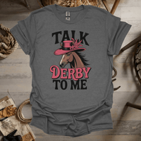 Talk Derby To Me (Adult Unisex Tee) Graphite Heather / S