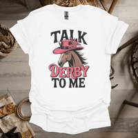 Talk Derby To Me (Adult Unisex Tee) White / S